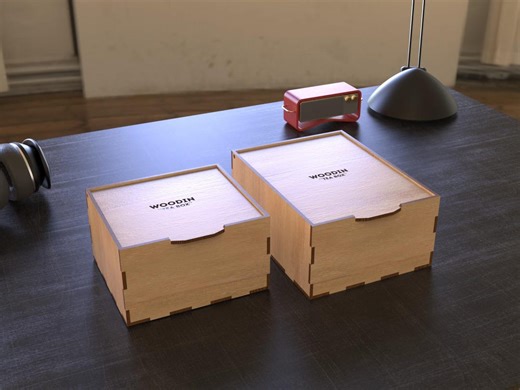 Wooden Tea Box Laser Cut File | Tea Bag Organizer SVG | Kitchen Storage Chest | 2 Sizes Included (4 & 6 Slots) | 3mm 4mm 6mm | LBRN2 - Etsy