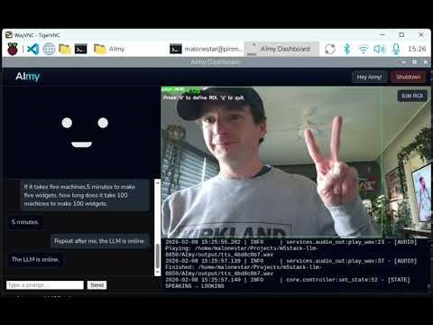 AImy - Local Voice Assistant Demo - Raspberry Pi 5 and M5Stack LLM 8850 (Axera) 20260208