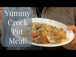 Ranch Beef Stew in the Crock Pot || with Bisquick Biscuits ||Easy Meal