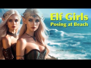 Beautiful Elf Girls Posing at Beach - Gorgeous Elf Couples