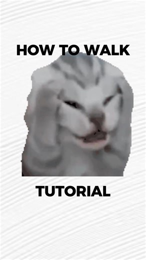 HOW TO WALK TUTORIAL 🤣#shorts #tutorial #cat