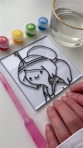 Princess Bubblegum💕🎨 A tutorial on how to draw characters from Adventure Time. In the comments, post pictures indicating who you would like me to draw next, as well as the character's name and the title of the cartoon. #drawingtutorial #adventuretime #us #painting #relaxingvideos