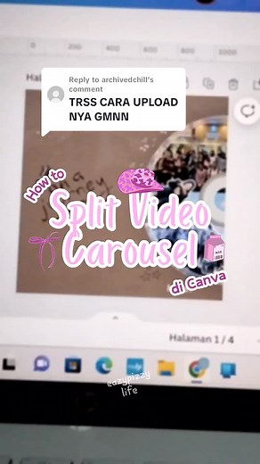 Cara Upload dan Edit Carousel di Canva untuk IG