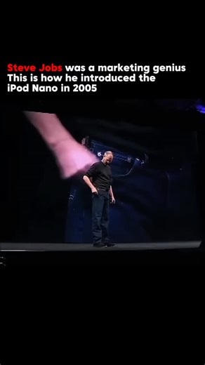 Minds of Entrepreneurship on Instagram: "Steve Jobs was a master of subtle marketing. In 2005, he unveiled the all-new iPod Nano. He talked specs. He talked features. Then he did something unforgettable. He pulled it out of the tiny pocket of his jeans. No ads. No hype. Just a moment that sold the product for him. Great marketing doesn’t tell. It shows. Follow @mindsofentrepreneurship for more 💡 #marketing #branding #entrepreneur #apple #businessmindset"