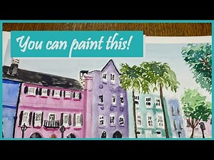 How to Paint Watercolor Buildings (Watercolor Tutorial for Beginners)