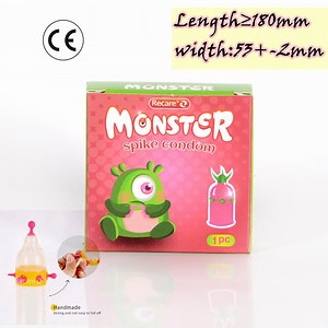 [Hot Item] Sex Toy Recare Spike Condom Hot Sex Products Super Funny Sexy Silicone Spike Condom