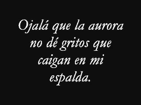 silvio rodriguez ojala lyric letra