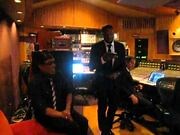 Charlie Wilson & Kanye West In The Studio- Flashing Lights