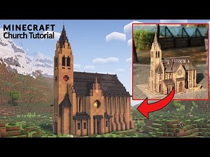 Minecraft - How to Build a Medieval Church [Tutorial] - Small Cathedral