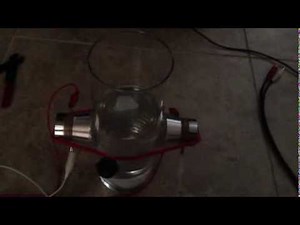 Sonoluminescence 001 - Cavitation using 2 transducers (Multibubble)
