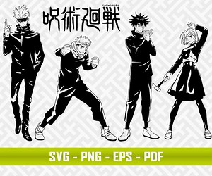 ArtStation - Jujustsu Kaisen SVG / Vector Anime / Gojo svg / Itadori svg / Cricut svg / PNG | Artworks