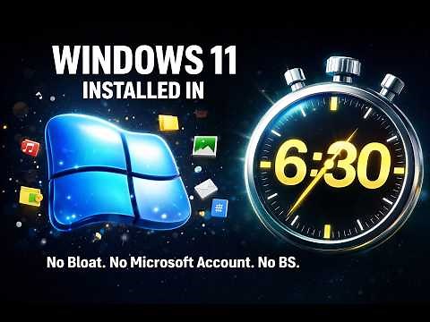 Install Win 11 in 6 Mins | MicroWin Debloat with WinUtil #Windows11