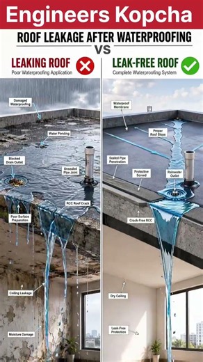 Why Roofs Leak Even After Waterproofing? | Waterproofing Mistakes Explained ❌✅