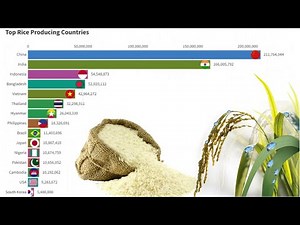 Top Rice Producing Countries (1962 - 2021)