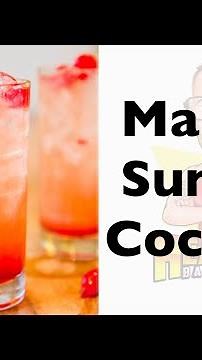 Malibu Sunset cocktail