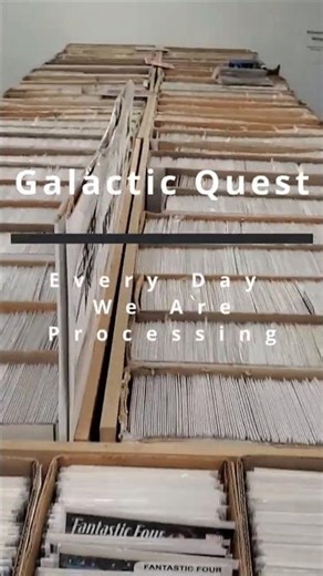 Processing Back Issue Comics Like Pros 📚⚡ | Galactic Quest at Work #Shorts
