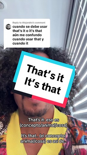 Diferencia entre that's it e it's that: Explicación clara en inglés