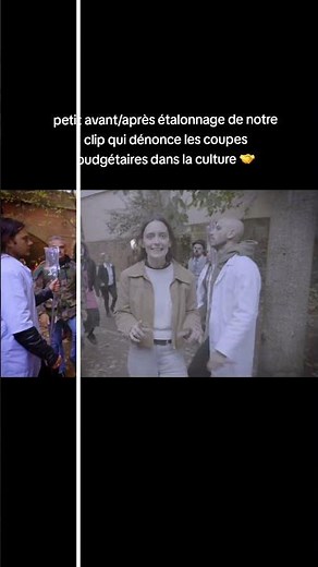 avant/après étalonnage de notre dernier clip #basique #culture