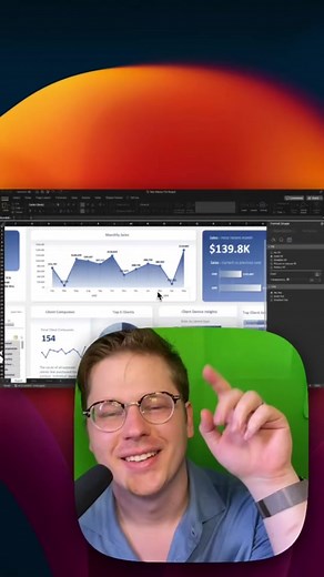 You should be using Excel more like PowerPoint. That might sound a bit weird but it's an absolute game changer for people that work on reports or presentations in Excel. This whole thing is possible because Excel has layers. We can use pivot tables, charts and text boxes to pull data out of the cell grid and have waaay more flexibility to design your spreadsheets. Layers: so the first thing to understand is that Excel has layers just like PowerPoint. You can insert shapes, text or images and the