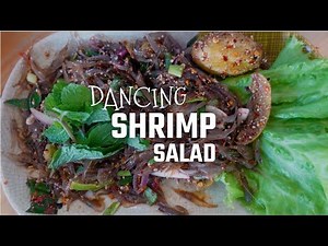 THAI FOOD RECIPES in 1 Minute | Dancing Shrimp Salad in 1 Minute | Goong Ten (กุ้งเต้น)| #streetfood