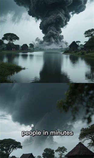 🎬 Caption:A lake that can explode… nature is wild 🌋#DidYouKnow #NatureFacts #MindBlown #LakeNyos