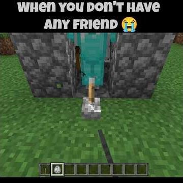 Best Minecraft Hack: How to Make a Friend When You're Alone! 😭💎