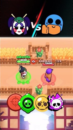 Kaze vs El primo #brawlstars #game #supercell