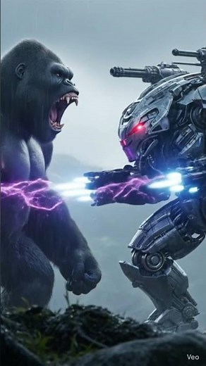 Kong vs Giant Robot Fight | Epic Battle Cinematic Scene#short video#dream creator