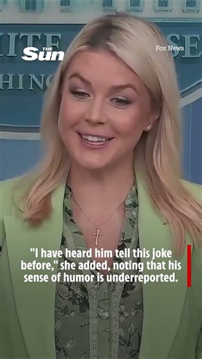 Karoline Leavitt reacts to Trump’s viral claim that diet soda kills cancer cells
