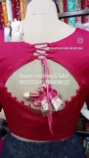 Pink potli blouse design #gayatrimatchingrajnandani #fashion #viralvideo