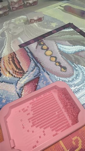 happy new year ❤️ first diamond painting session of 2026🥳 going into the new year doing my favorite hobby on the planet 🙂 ~~~~~~~~~~~~~~~~~~~~~ 💕💕 Use the l i n k in my b i o to get $10 off your first order from Diamond Art Club 💕💕 ~~~~~~~~~~~~~~~~~~~~~ 🌜💙🌛Kit: Moonlight Nymph 🌜💙🌛Artist: Rita Kónya/ Aria- Illustration 🌜💙🌛Company: Diamond Art Club 🌜💙🌛Size: 65cm x 89.9cm 🌜💙🌛Shape: square 🌜💙🌛Colors: 52 2 AB 2 Fairy Dust 🌜💙🌛Total diamonds: 94,221 🌜💙🌛Started: 12/25/25 #d