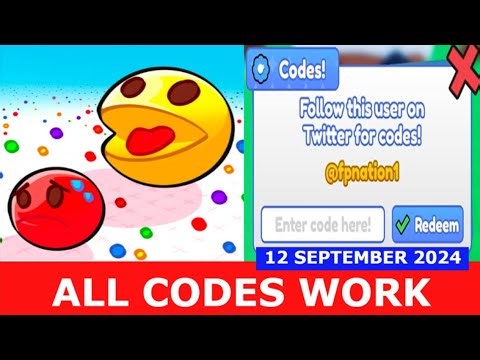 *ALL CODES WORK* Ball Eating Simulator ROBLOX | SEPTEMBER 12, 2024