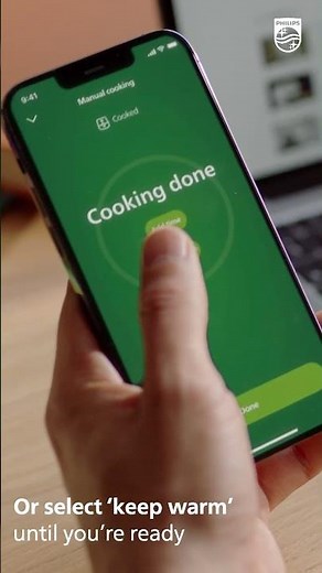 Auto-cook with the Philips Airfryer XXL Connected and the HomeID app's extensive recipe collection.