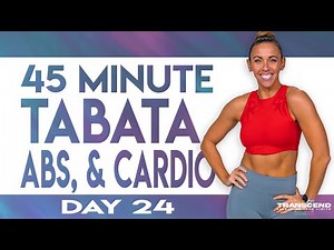 45 Minute Christmas Eve Cardio and Abs Workout | TRANSCEND - Day 24