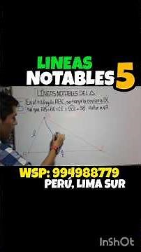 Notable Lines of Triangle 5 | Solved Exercises | Geometry | Mathematics #geometry #peru