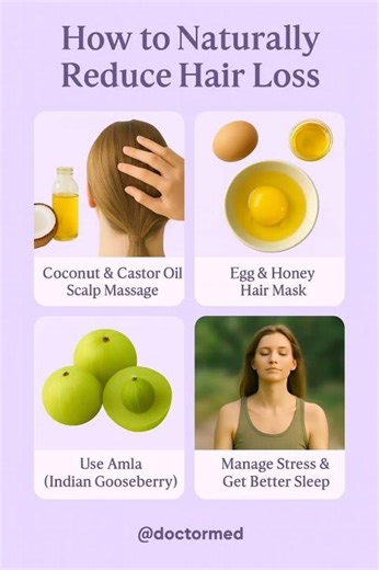 Stop Hair Fall Naturally FAST | Coconut Oil, Amla & Stress-Free Tips