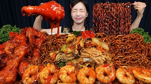 💥 Mala Xiang Guo & Mala Chicken & Mala Spicy Jjapaghetti Recipe | Boki ASMR Show