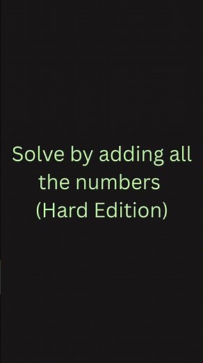 Very hard math challenge