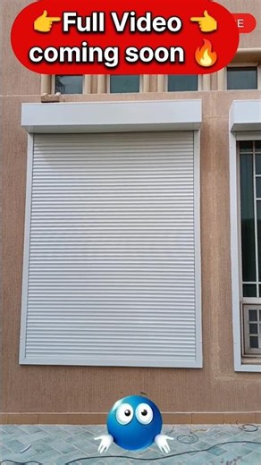 Remote control shutter fitting outside the window#foryou#sorts#youtubeshorts #windows#aluminiumwork