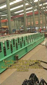 Custom Export Double Layer Roll Forming Machine: Full Assembly to Test Run Process Video