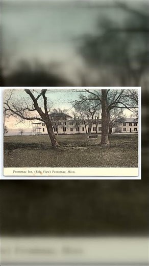 Whispers of 1959: Frontenac Inn's Side View in Vintage Postcard