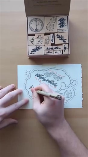 "️ Create Your Own Adventure! The Handmade Map Making Stamp Kit lets you design personalized maps with ease. Perfect for crafters and explorers! ✨ " Shop Now➡️https://t.site/3K8ioqB | Freshinnew | Facebook