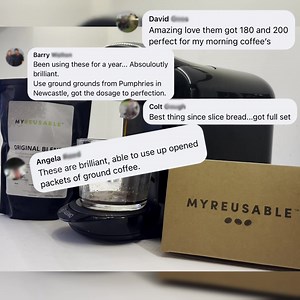 Our new reusable capsule for Tassimo machines! Use any coffee you like so you're no longer tied to one particular brand. ✅ Choose from 60ml, 180ml, 200ml or 220ml ✅ SALE NOW ON - up to 50% OFF! ✅ NEXT DAY DELIVERY ✅ DISHWASHER SAFE👍 | My Reusable