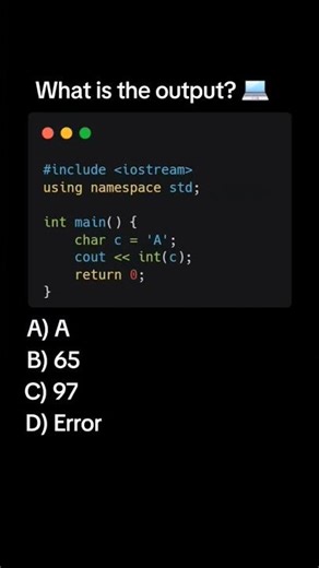 #CppProgramming #CppQuiz #LearnCpp #ProgrammingTutorials #CodingQuiz #LearnToCode #CPlusPlus
