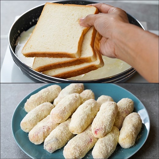 1.2M views · 1.4K reactions | I Combined Bread With Milk & The Result Is This Amazing Sweets Recipe | Bread Milk Sweets Recipe | N'Oven - Cake & Cookies | Facebook