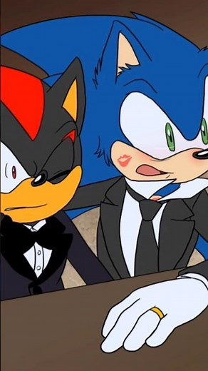 Drunk Sonic offering Shadow a Drink #soniccomics #sonic #comicdub #shadow #shadowthehedgehog