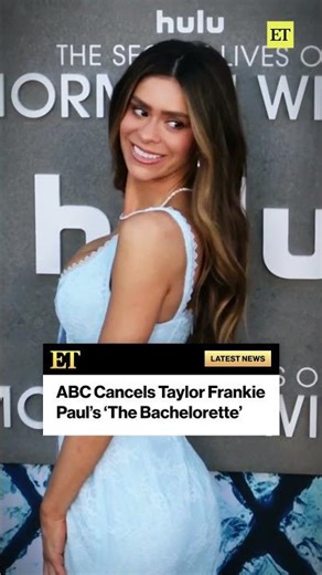 ABC Cancels Taylor Frankie Paul's 'The Bachelorette' #taylorfrankiepaul #thebachelorette