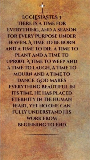 A Time for Everything | Ecclesiastes 3 (Short Scripture Reading)
