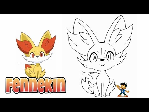 How to Draw Fennekin 🦊🔥 | Cute & Magical Pokémon Drawing