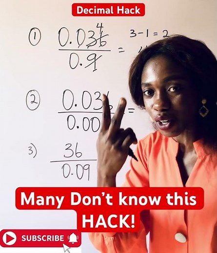 Divide your Decimals in Seconds #mathtrick #viralmathshorts